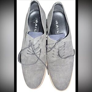 The Rail Men’s Charcoal Oxfords Dark Gray Size 12